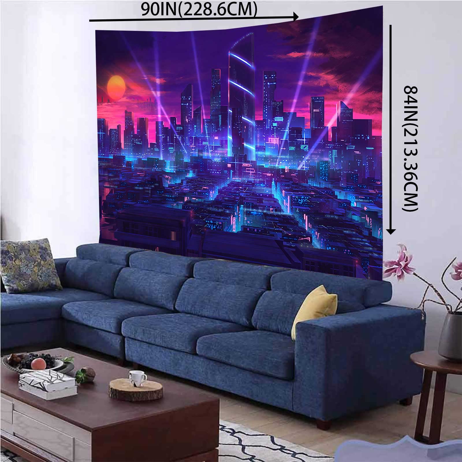 vintage tapestry 街 ZNDUO Colorful Vintage Style Japanese Tiger Tapestry, Wall